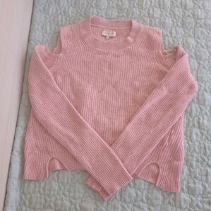Lucky Brand pink off shoulder sweater Sz small